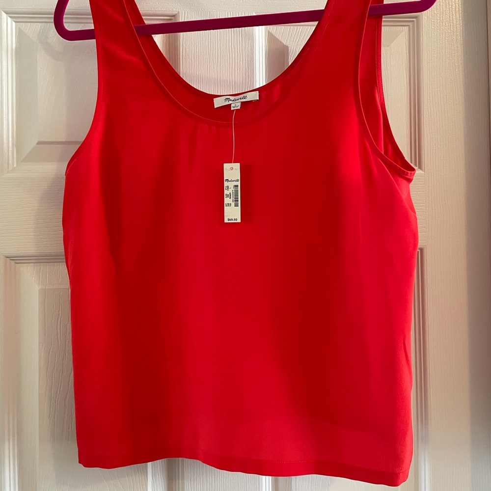 Madewell silk tank top